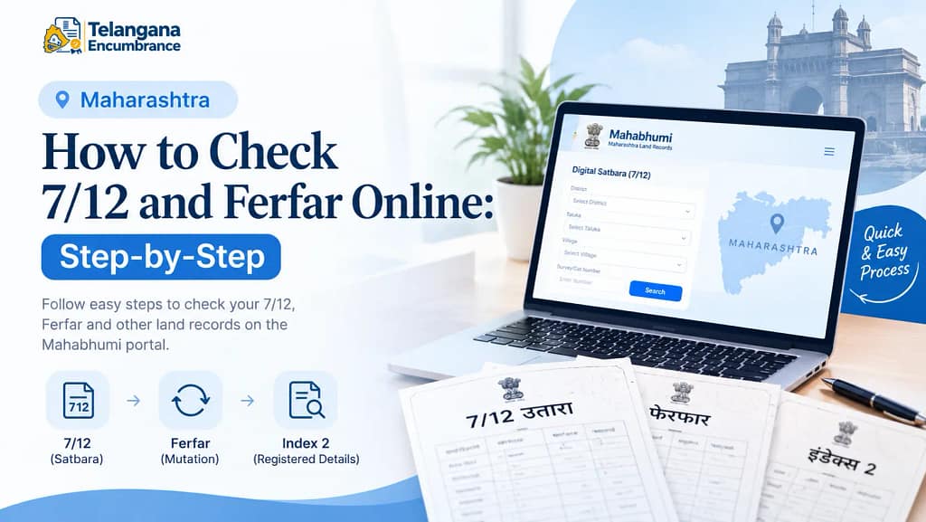 How to check 7/12 and Ferfar online in Maharashtra step by step