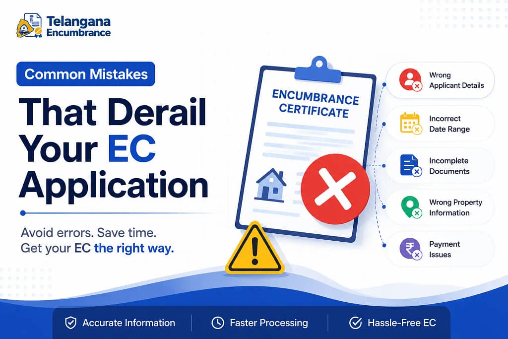 Common mistakes that can derail your Encumbrance Certificate application