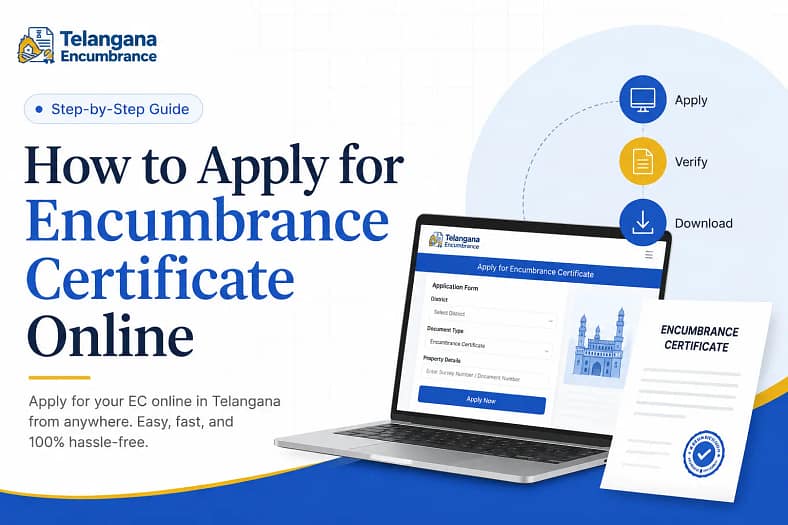 How to Apply for Encumbrance Certificate Online How to Apply for Encumbrance Certificate Online in Telangana